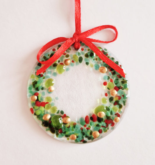 Christmas wreath tree decoration