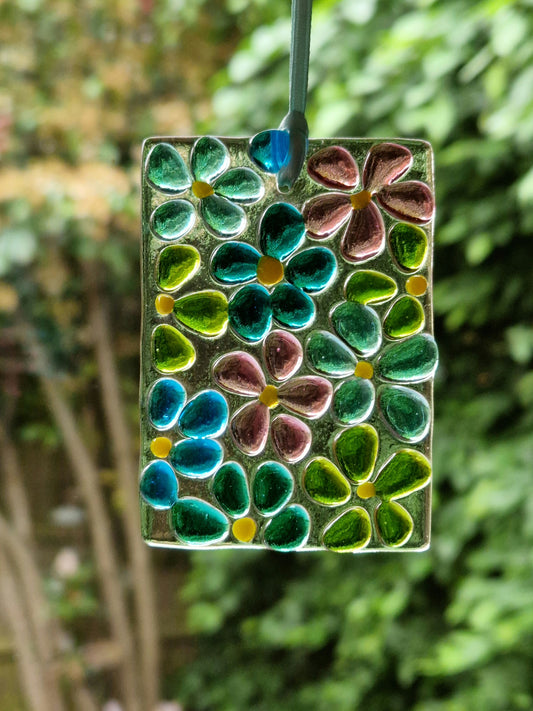 Make it at Home Kit - Fused glass mini ditsy suncatcher
