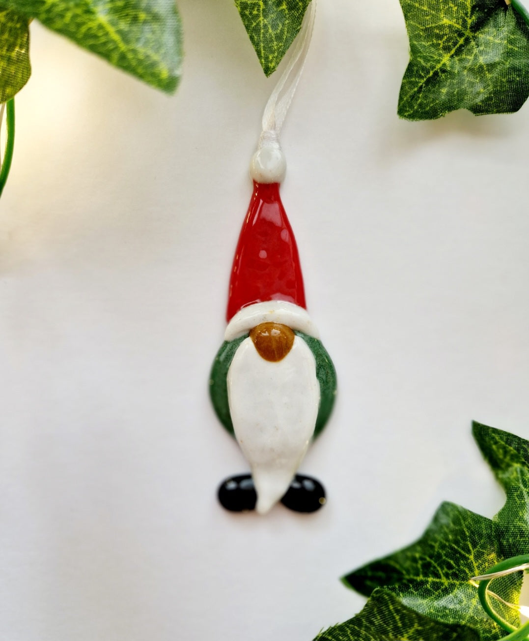 Fused Glass Christmas Gonk