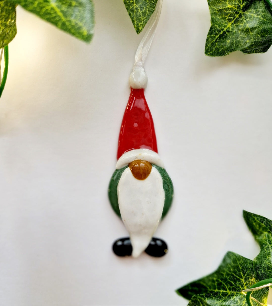 Fused Glass Christmas Gonk
