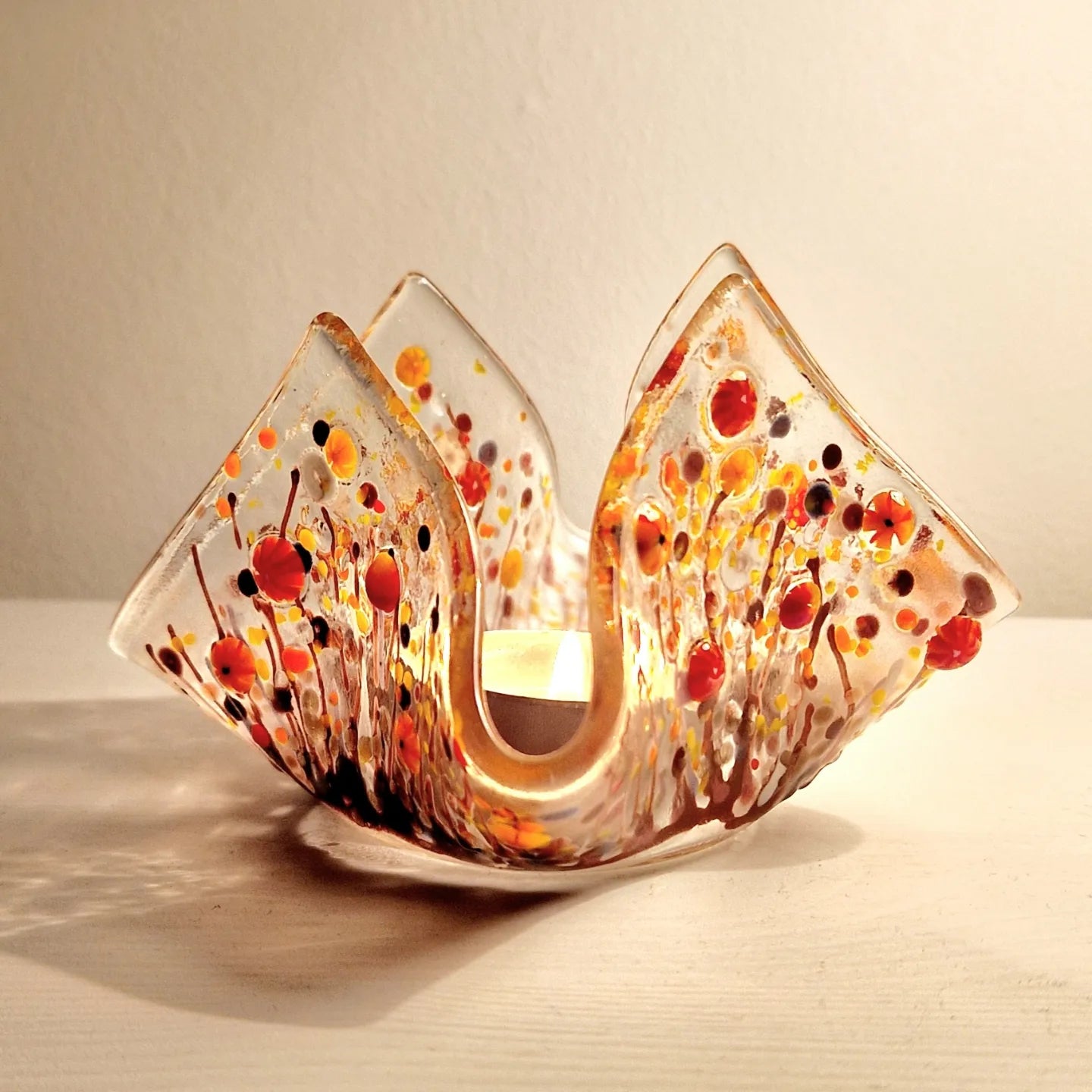 Autumn Meadow scarf tealight