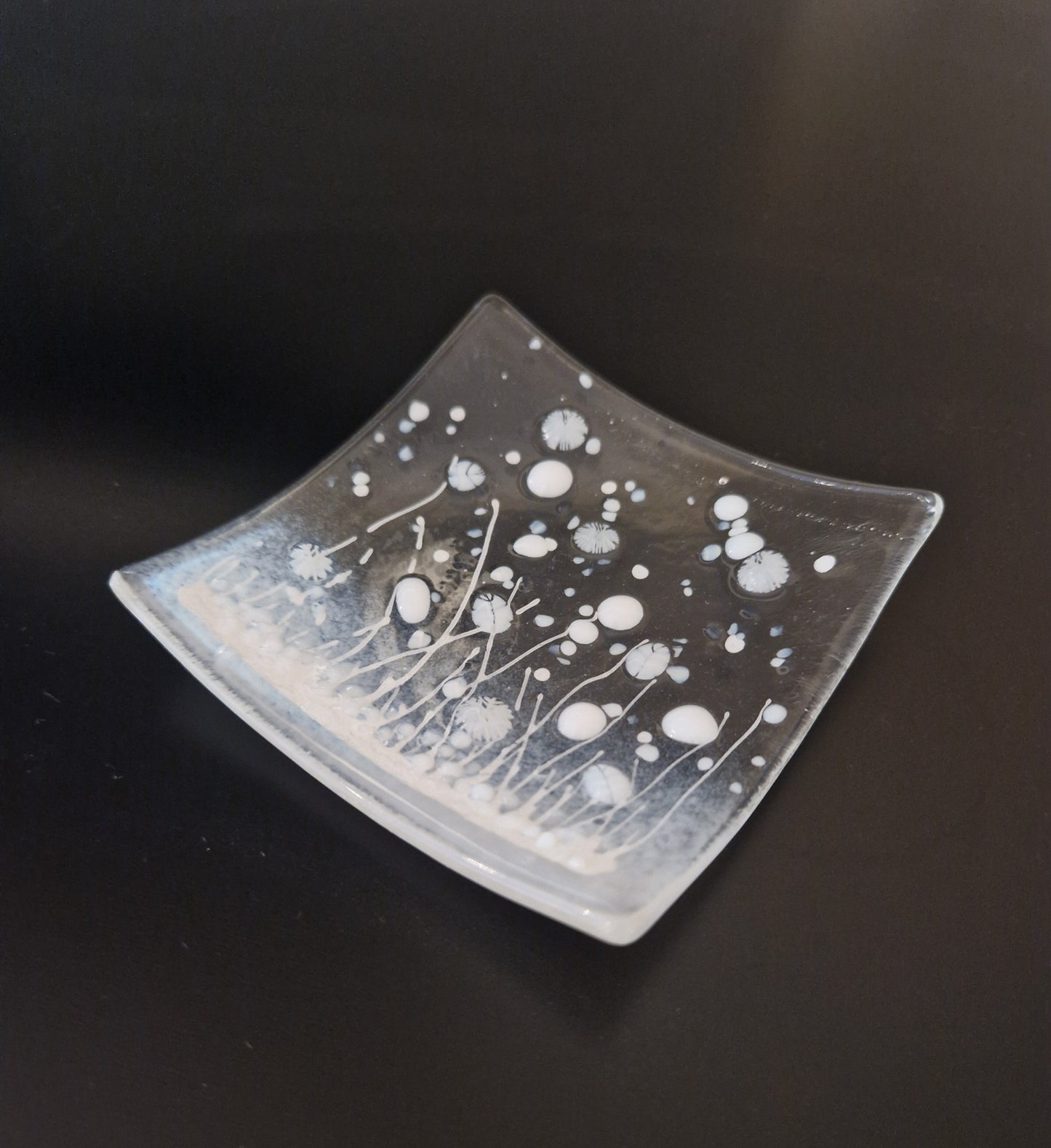 White meadow trinket dish