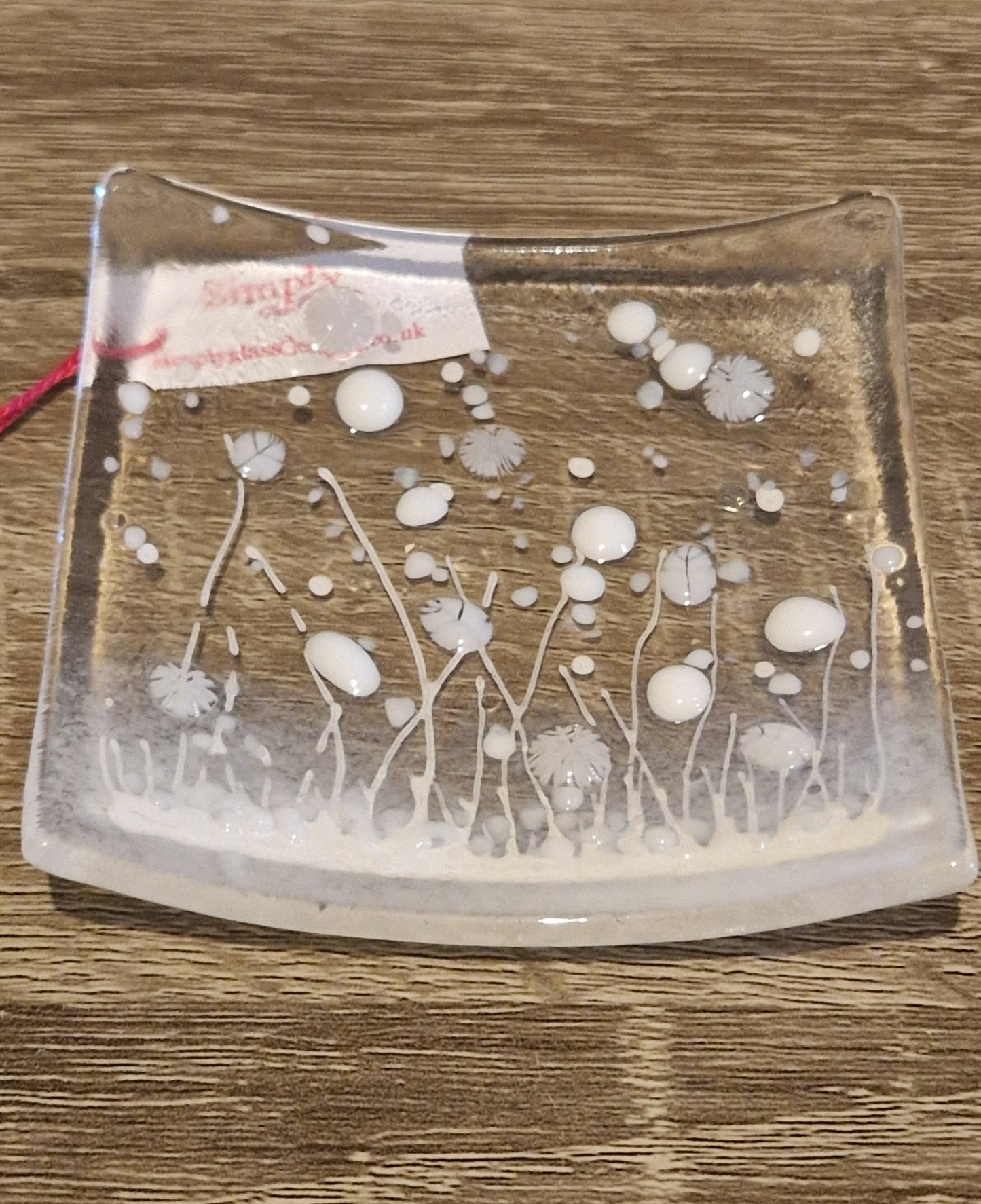 White meadow trinket dish