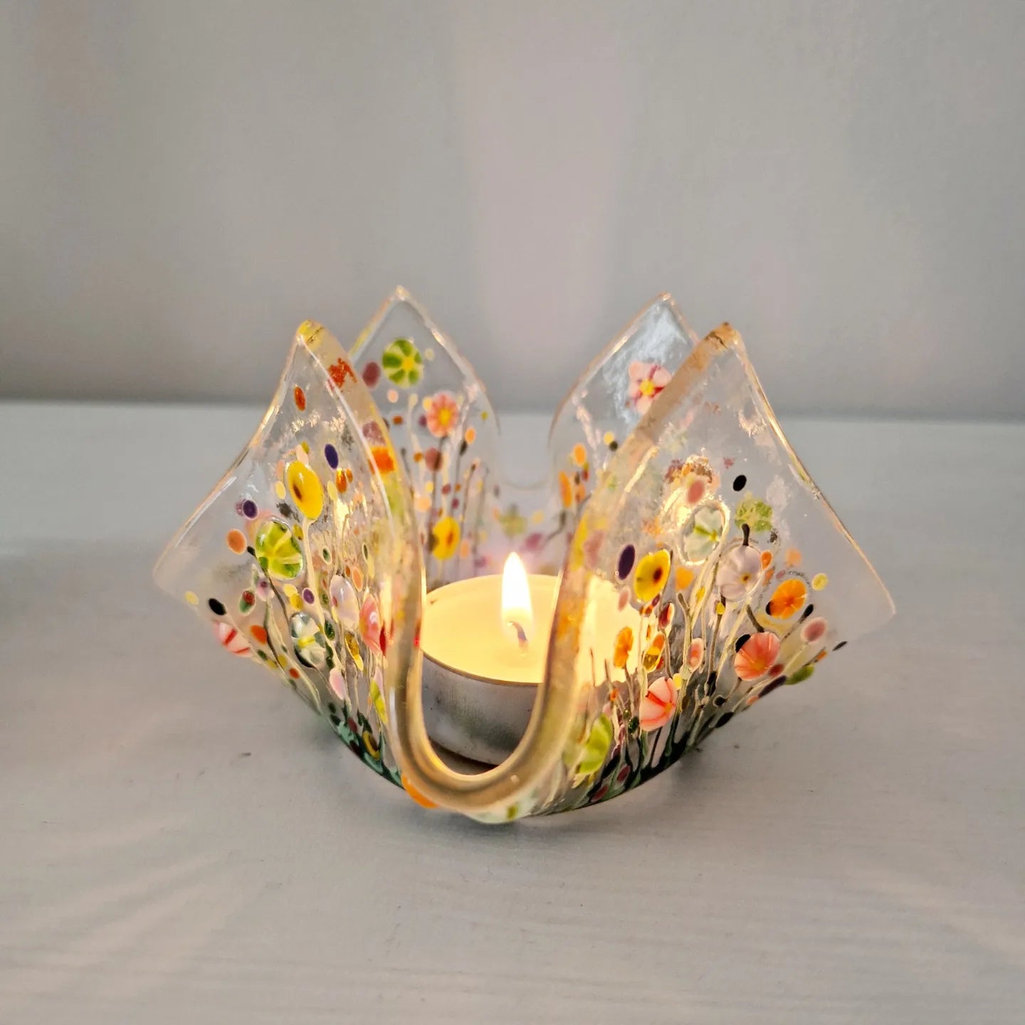 Meadow scarf tealight