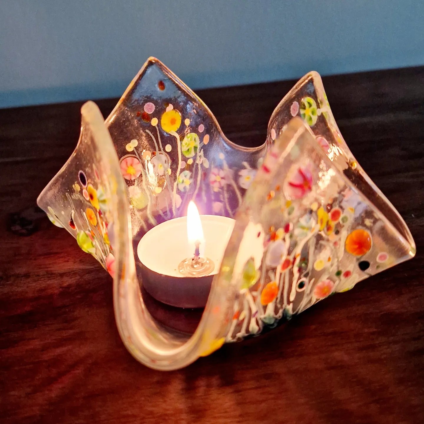 Meadow scarf tealight