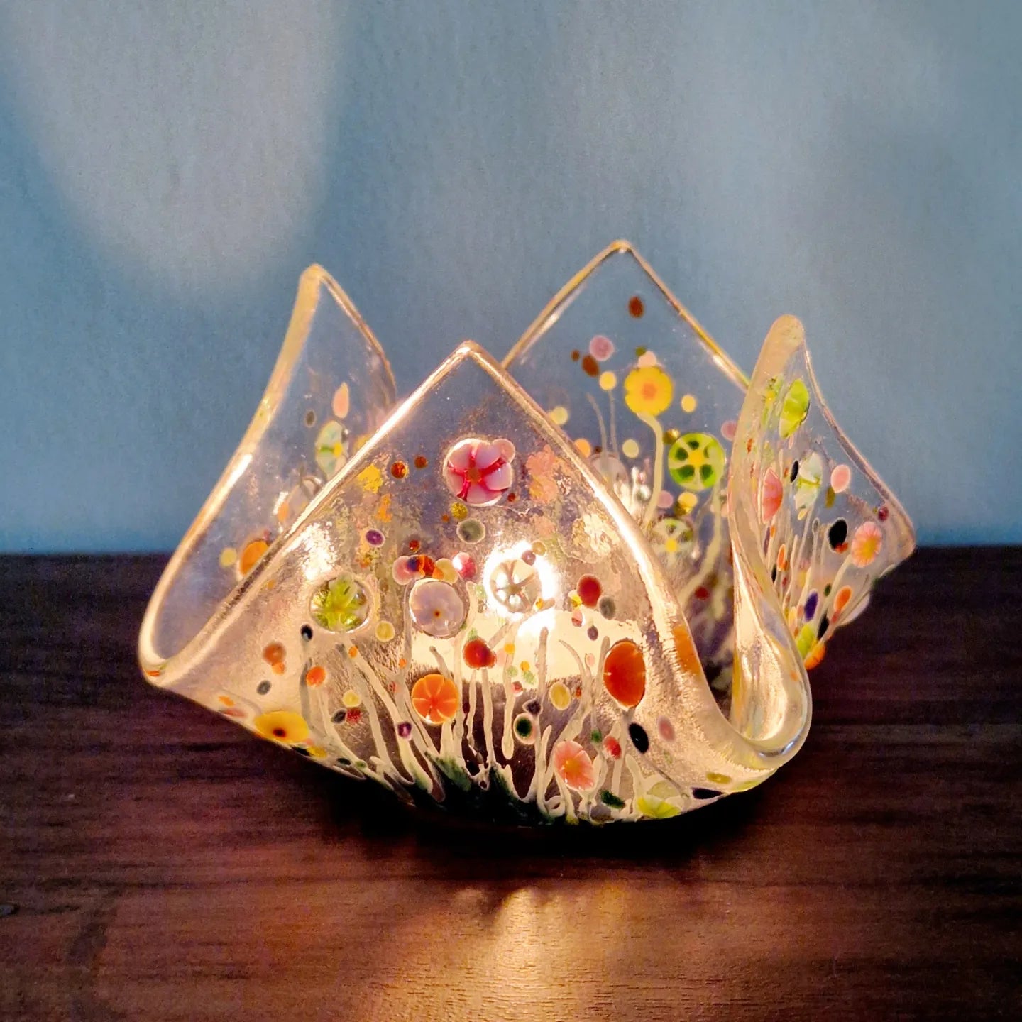 Meadow scarf tealight