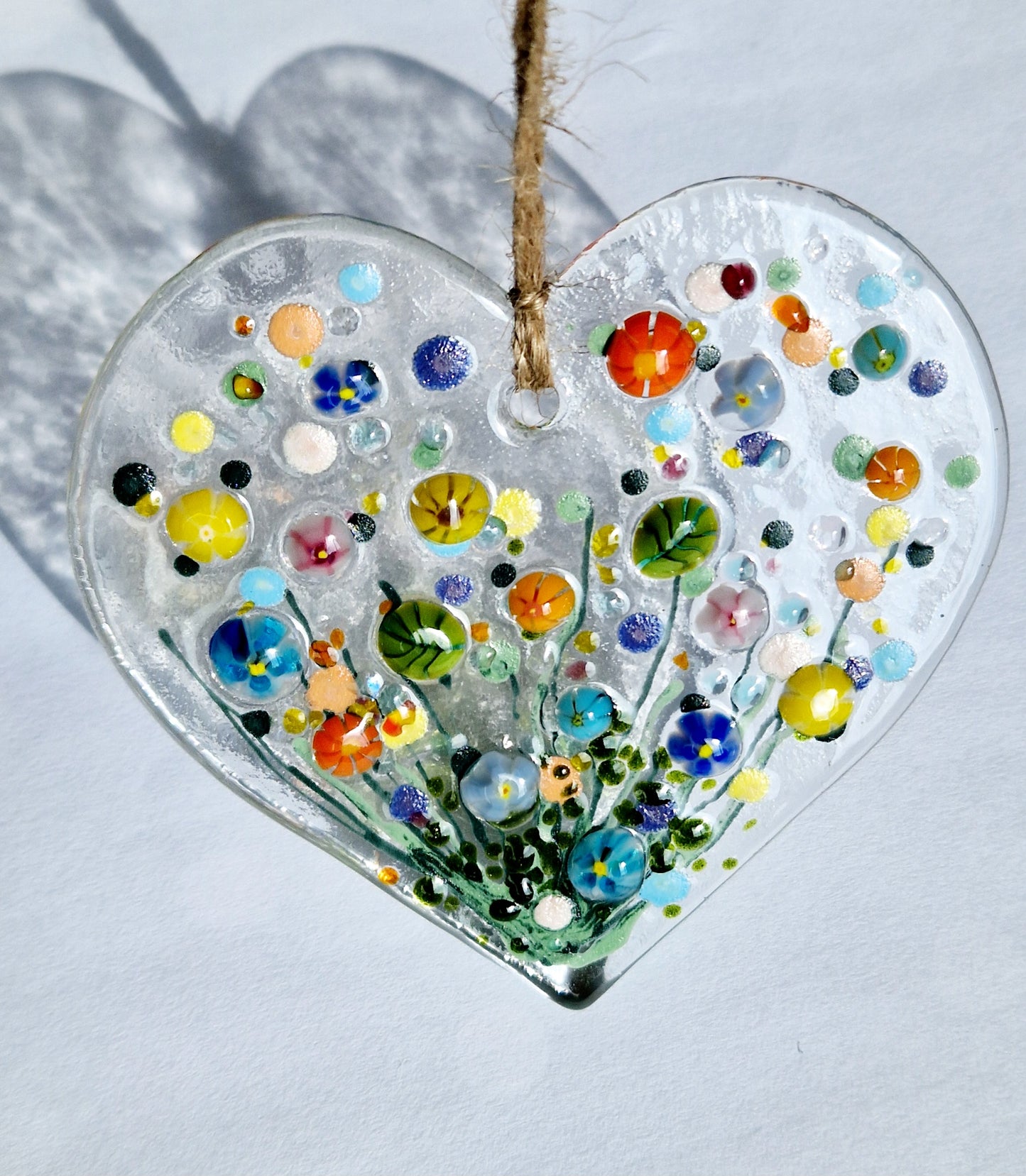 Fused Glass Meadow Suncatcher