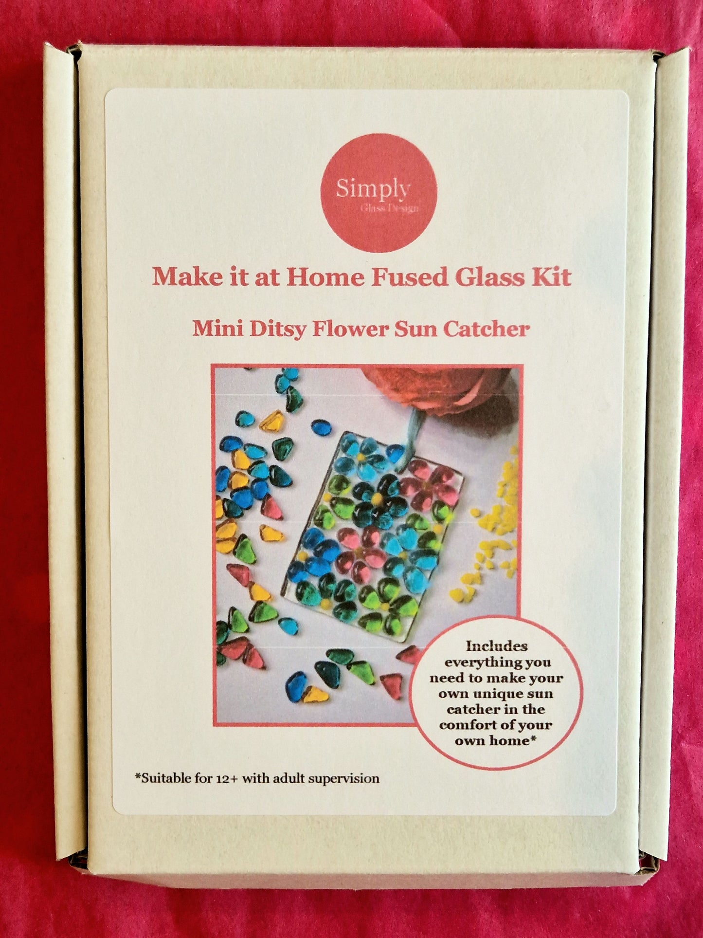Make it at Home Kit  - Fused glass mini ditsy suncatcher