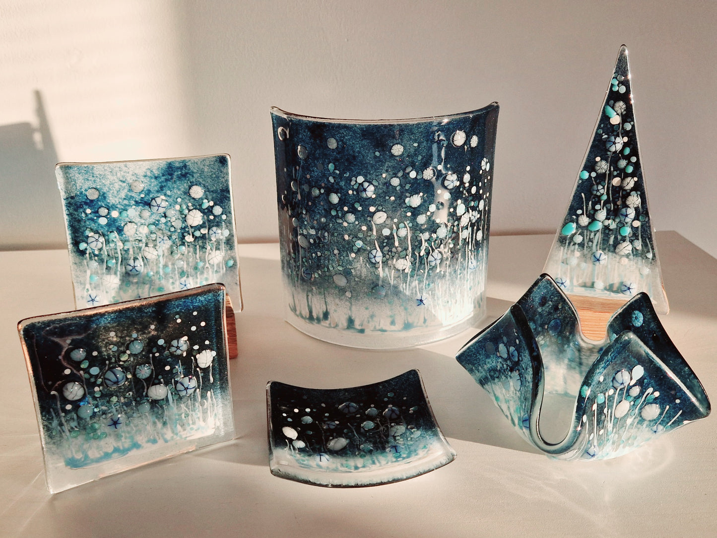 Winter meadow scarf tealight