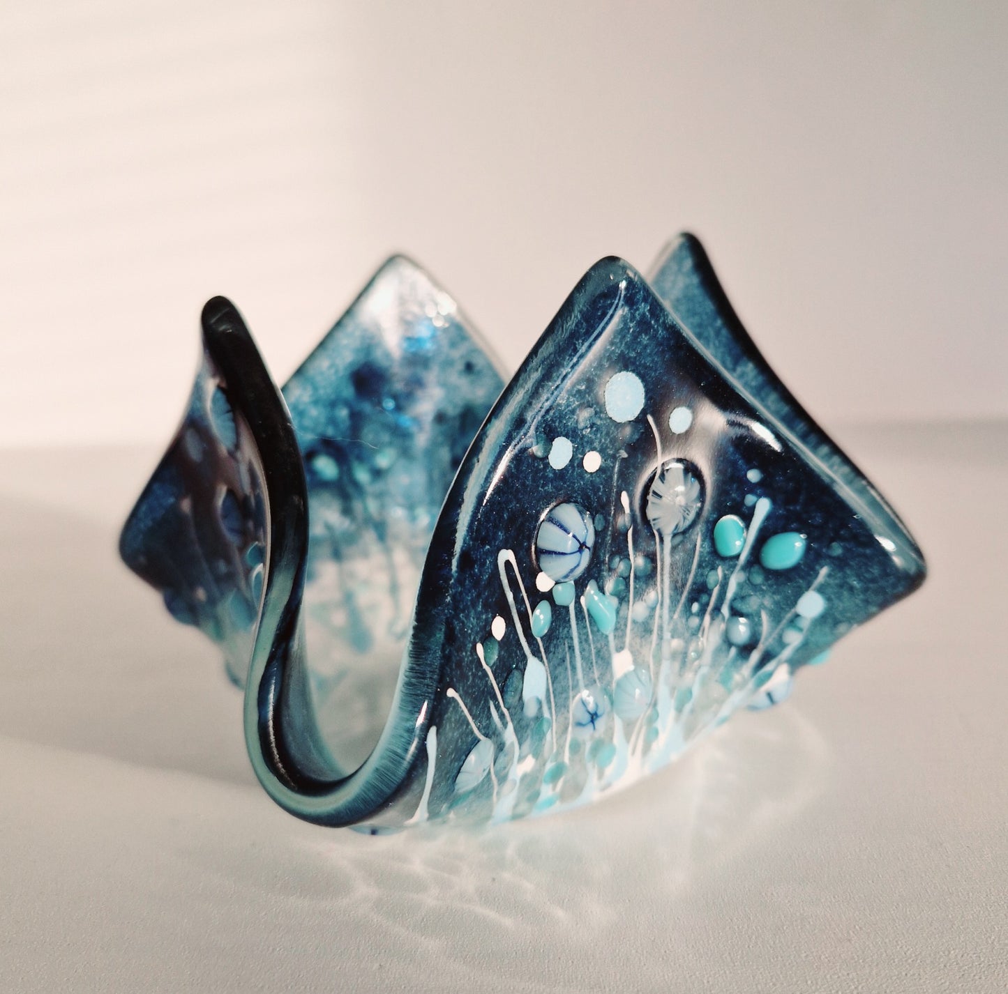 Winter meadow scarf tealight