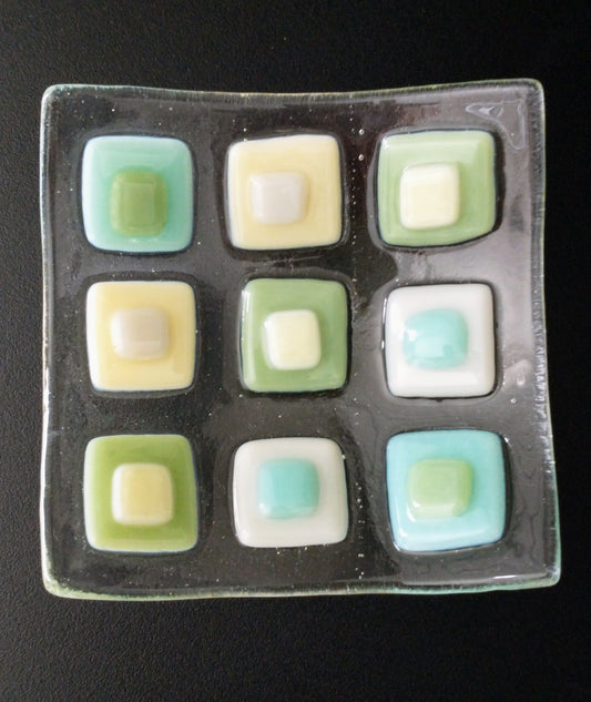 Fused glass Cotswolds trinket dish